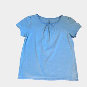 LANDS' END GIRLS BLUE TOP/T-SHIRT SIZE M (10-12)